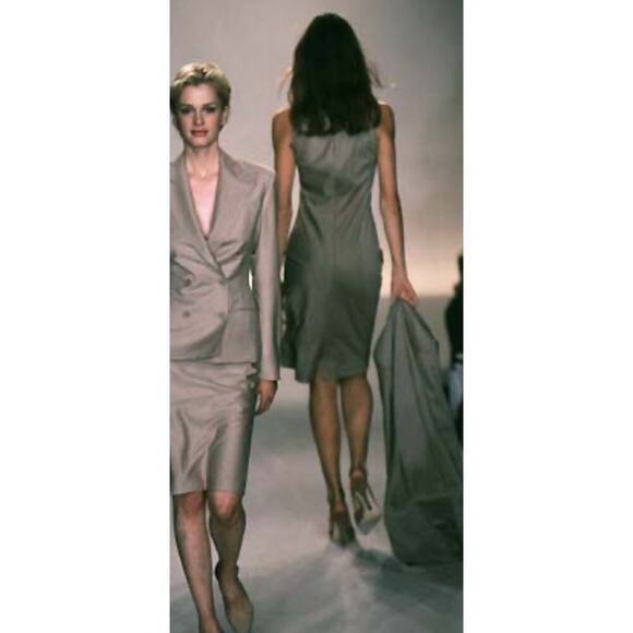 Ralph Lauren Collection Purple Label Long Blazer Wool Coat 1998 Runway Vintage L - Picture 4 of 15